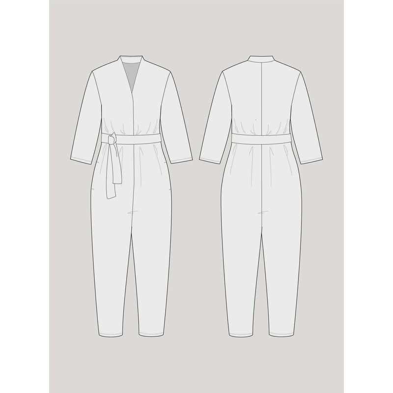 V neck jumpsuit by The Assembly Line