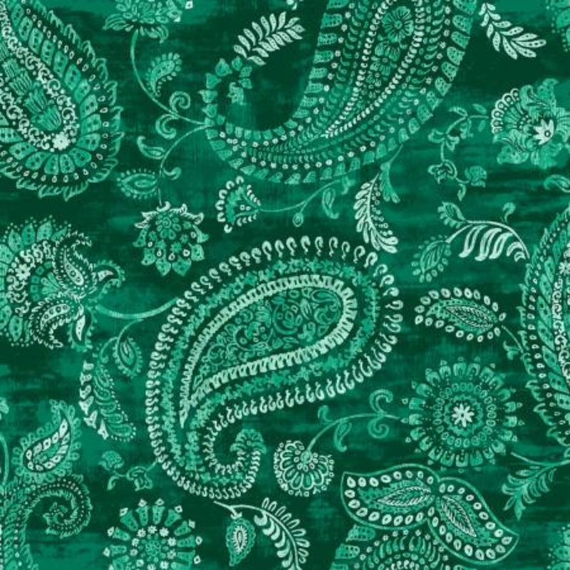 Fabric P&B 108 Wide Bohemia Green  BOHW5004-G