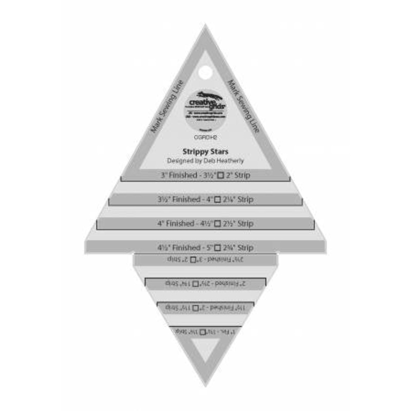 Notions Creative Grids Ruler - Strippy Stars Tool CGRDH2