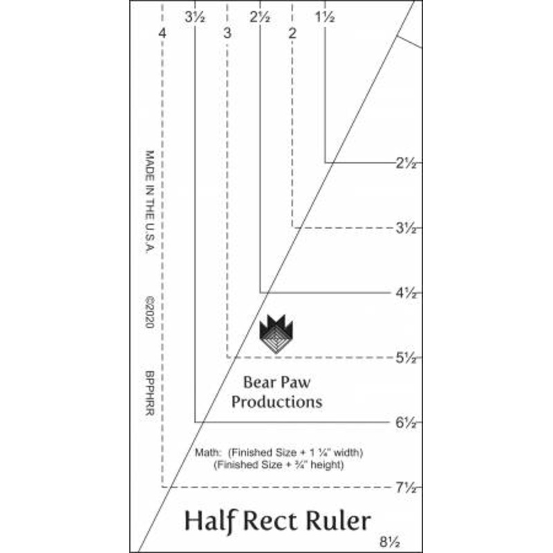 Notions - Half Rect Ruler - BPPHRR