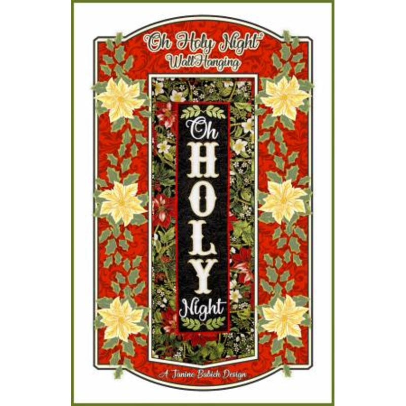 Pattern Oh Holy Night Wall Hanging - Machine Embroidery