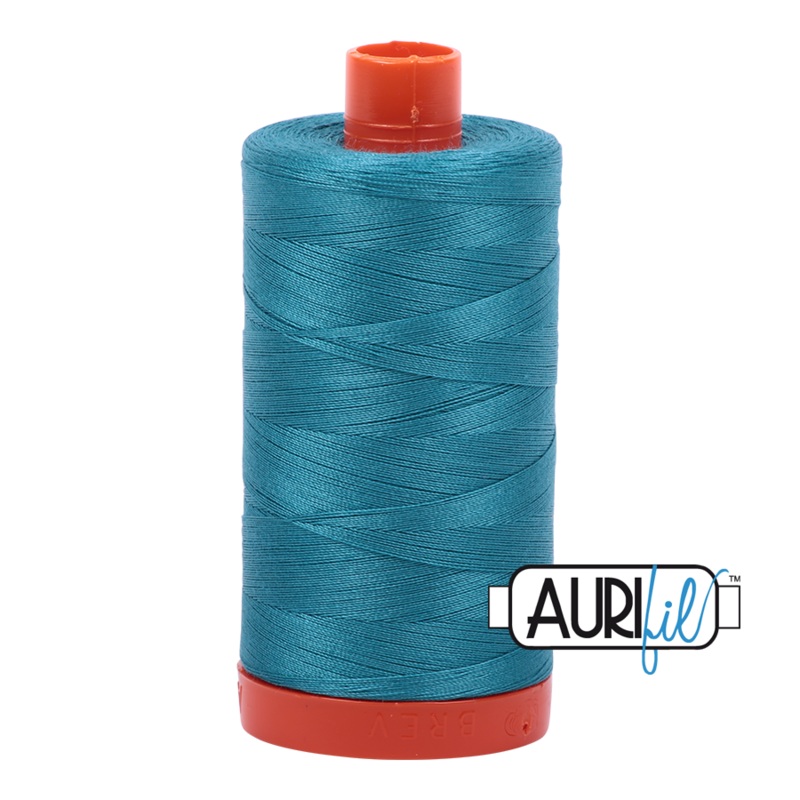 Aurifil 50wt Thread - Large Spool Dark Turquoise #4182