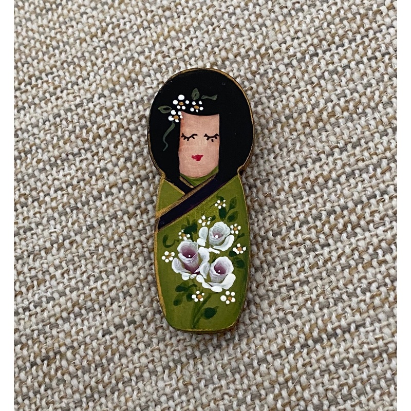 Brooch - Hand Painted #14