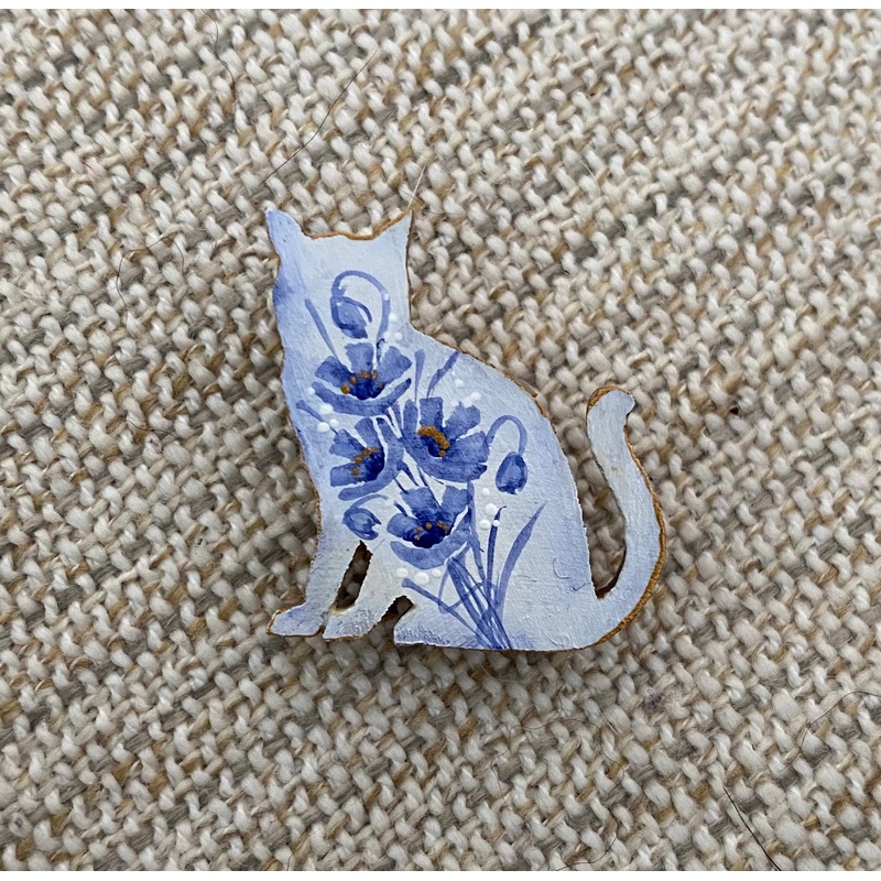 Brooch - Hand Painted #17