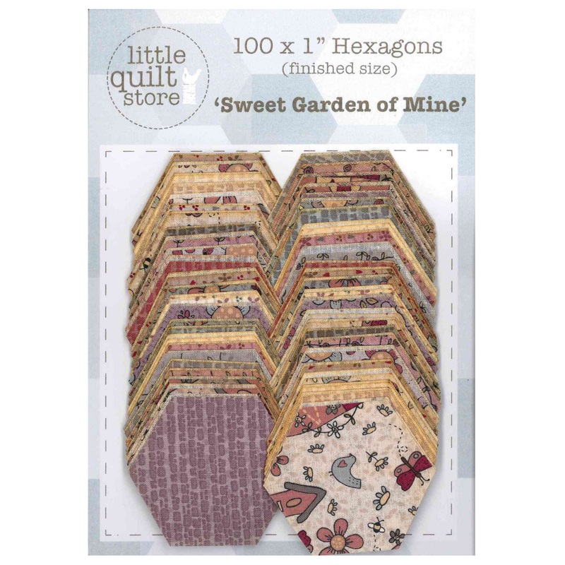 Fabric Hexagon - 1 laser cut - Sweet Garden of Mine