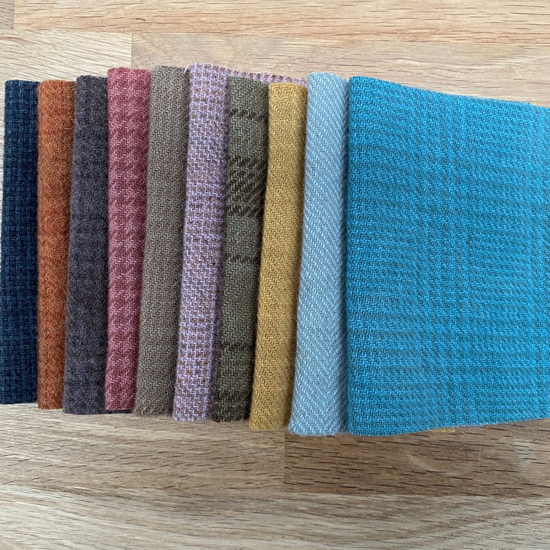 Woven Wool Textured - Soft Shades Pack - 10pcs 5 x 7