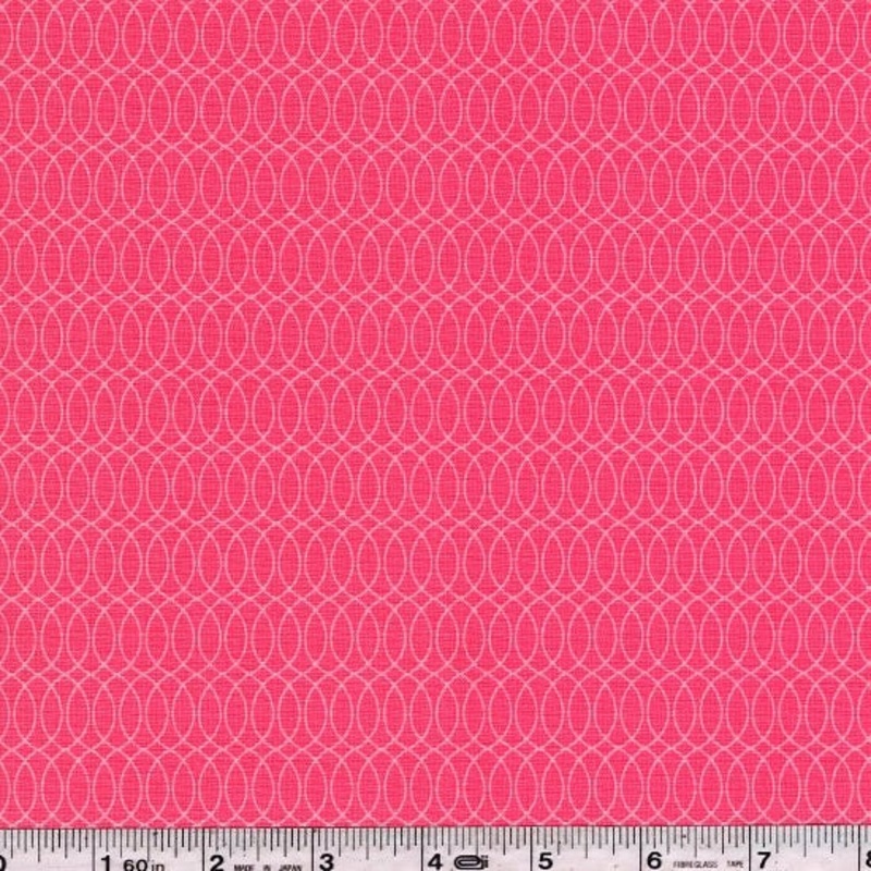 *Closeout Sale* Robert Kaufman, Kokeshi, Wavy Scroll in Blush, 24 (LAST PIECE)