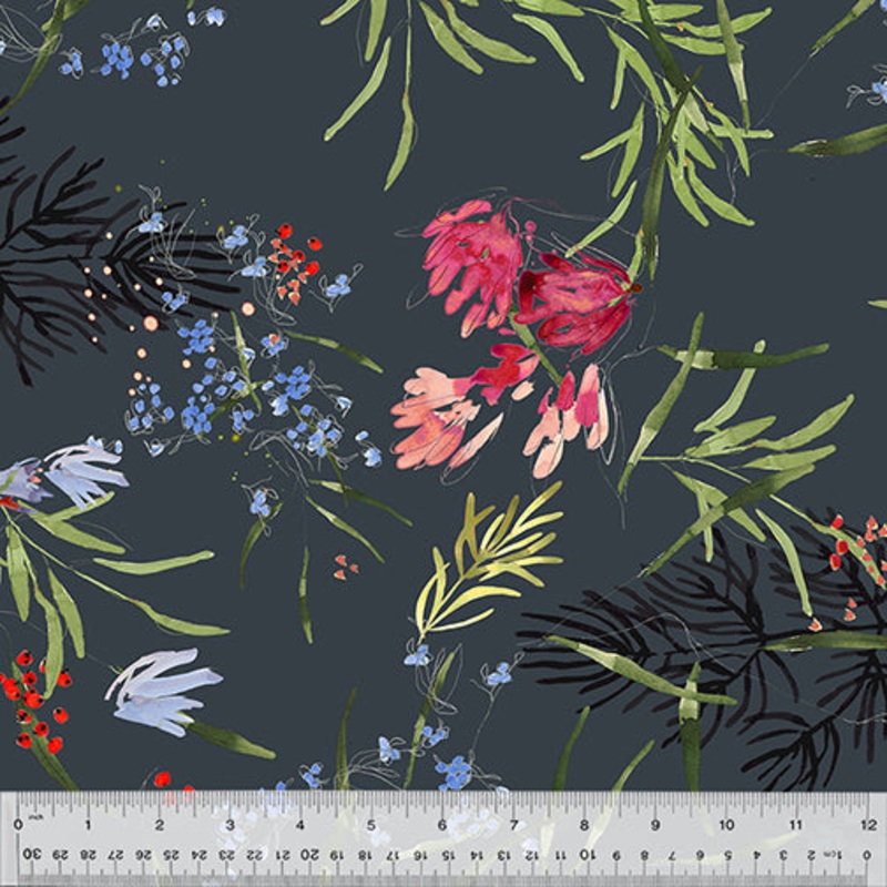 Windham Fabrics, 108 Wide Quilt Back, Meadow Floral by Kelly Ventura, per half-yard