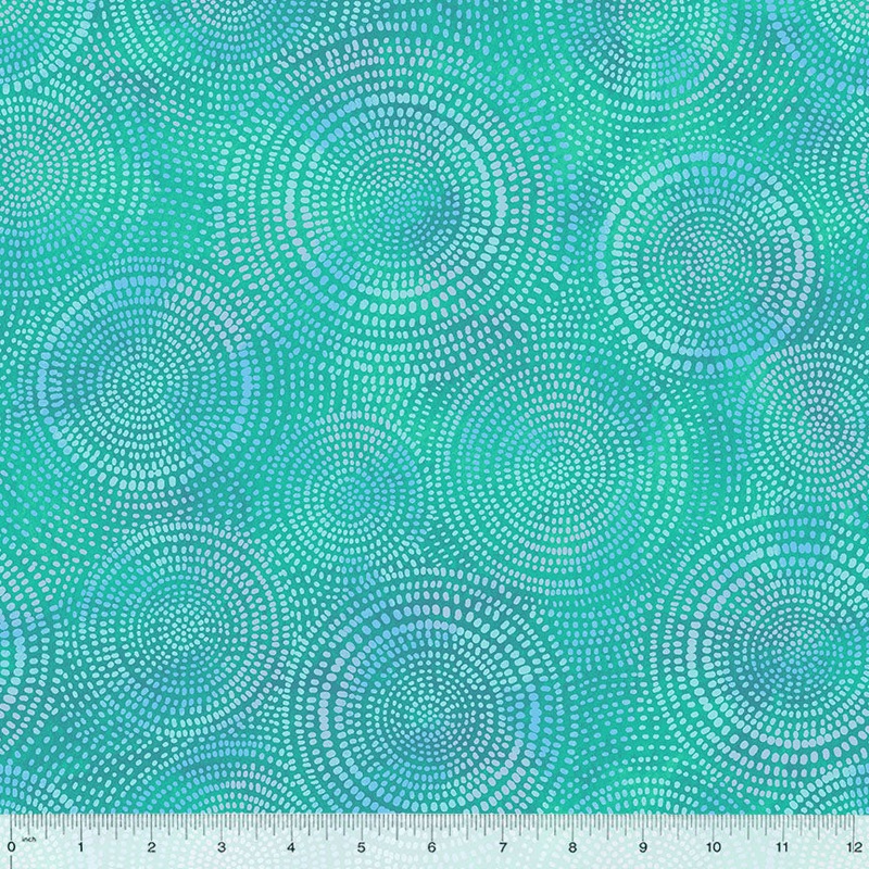 Windham Fabrics, 108 Wide Quilt Back, Radiance in Cyan, per half-yard