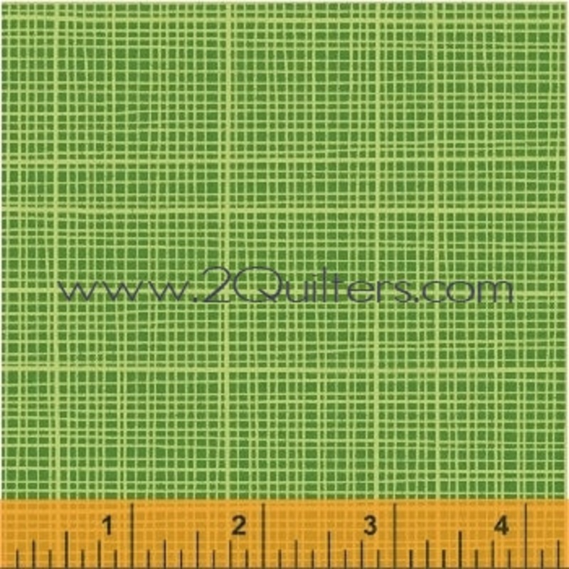 *Closeout Sale* Color and Count, Grid (green), per half-yard