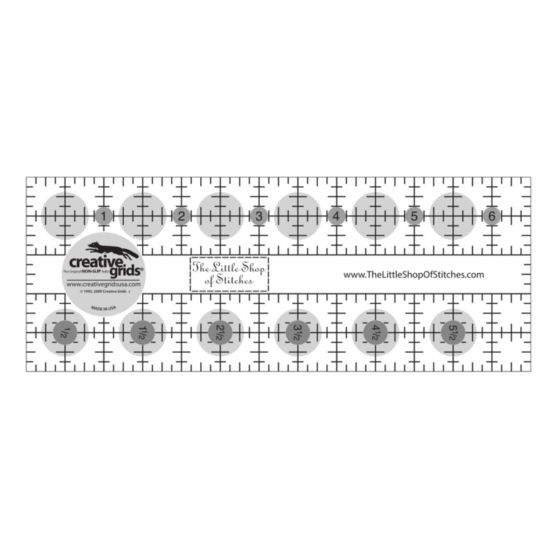 Notions 6.5x2.5in Little Shop Ruler by Creative Grids - CGRSHOP
