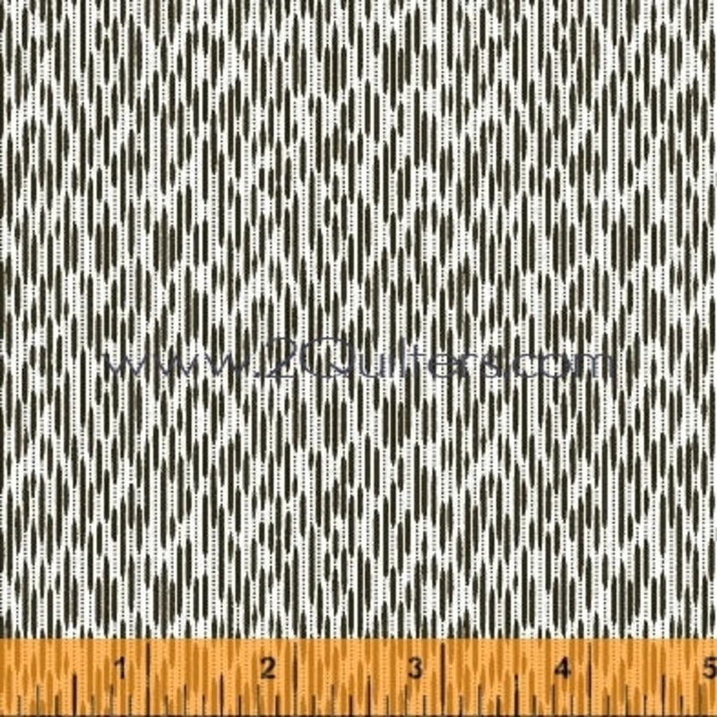 *Closeout Sale* Modern Country Ikat (charcoal), per half-yard