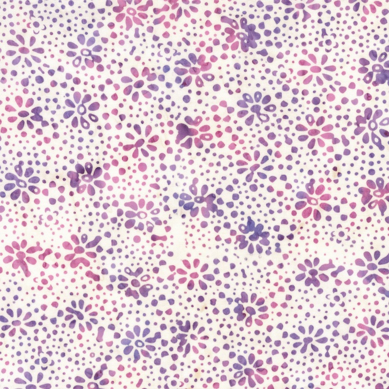 Fabric Anthology Breezy Brights Fuschia Mini Flowers 869Q-3