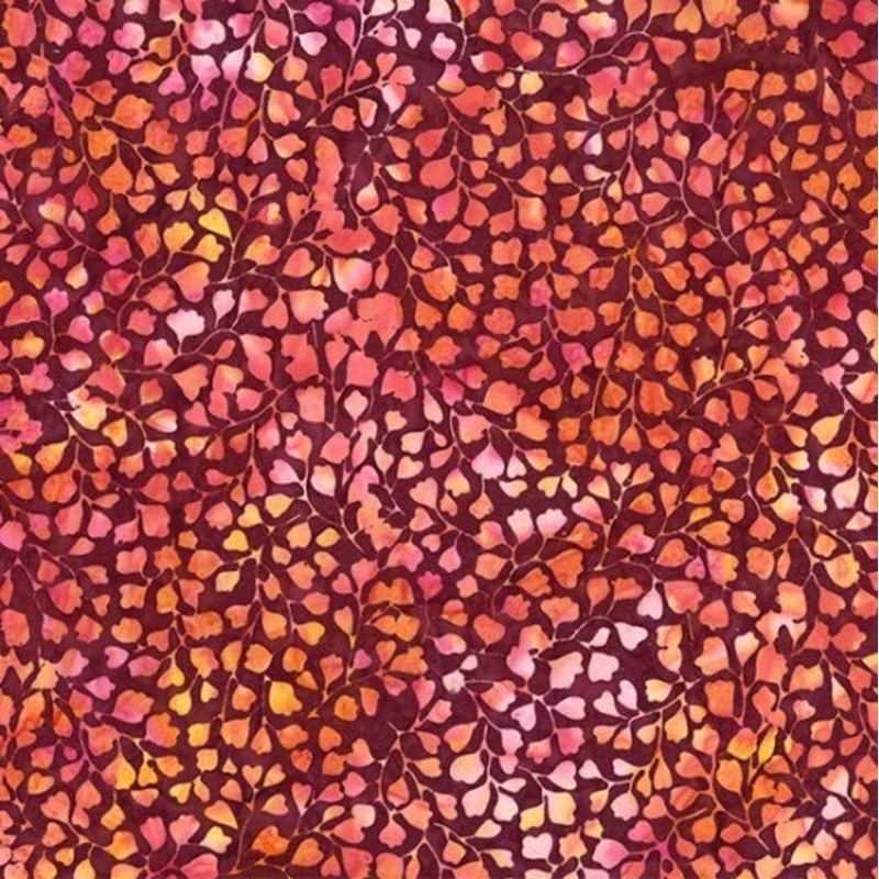 Fabric Hoffman Batik Paradise Burgundy T2393-38-BURGUNDY