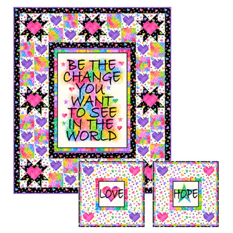 Kit Be the Change Quilt & Pillows