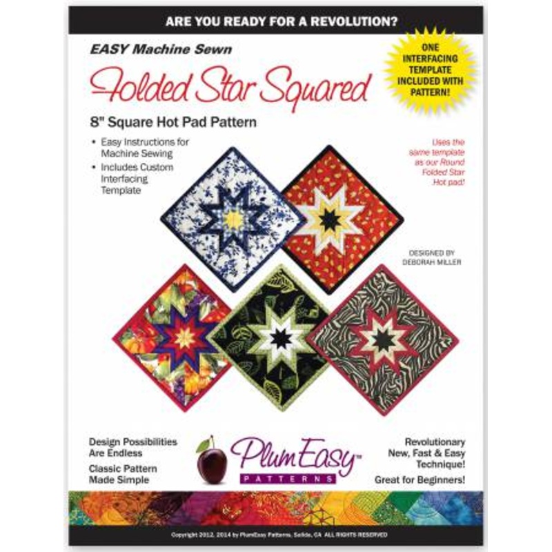 Pattern Folded Star Hot Pad Square