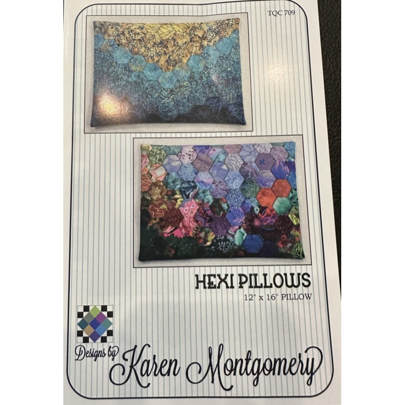 Pattern Hexi Pillows by Karen Montgomery