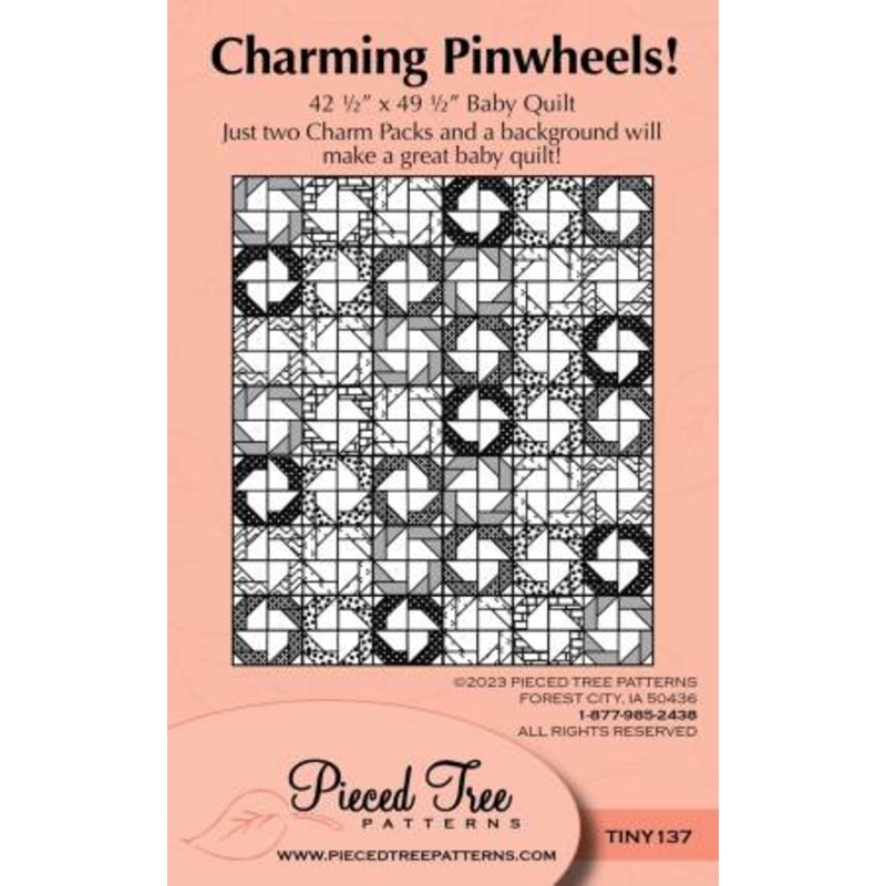 Pattern - Pieced Tree - Charming Pinwheels! - TINY137