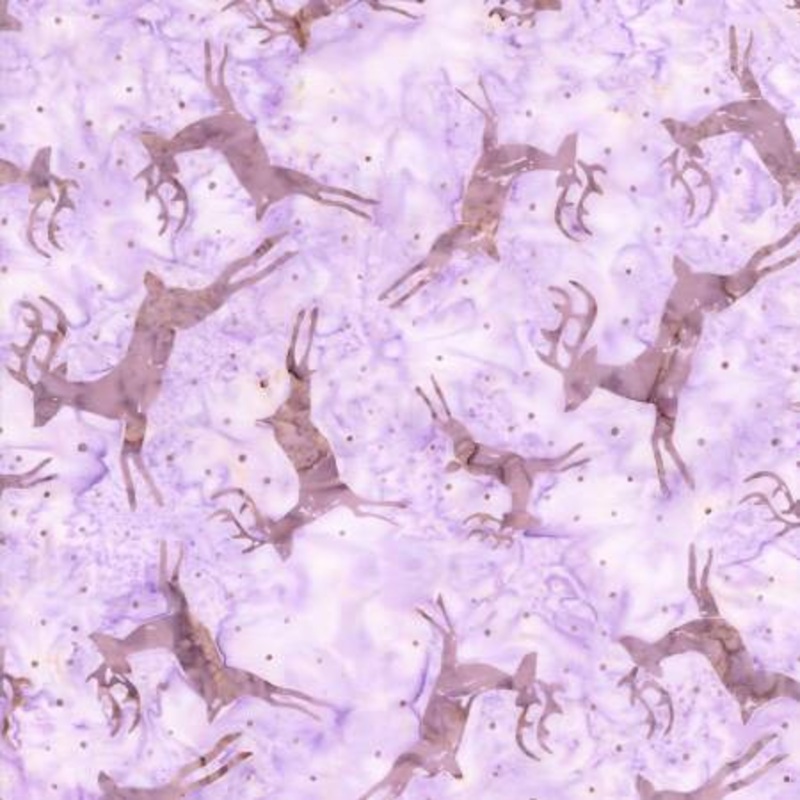 Fabric - Batik - Timeless Treasures - Frost B3530-REINDEER