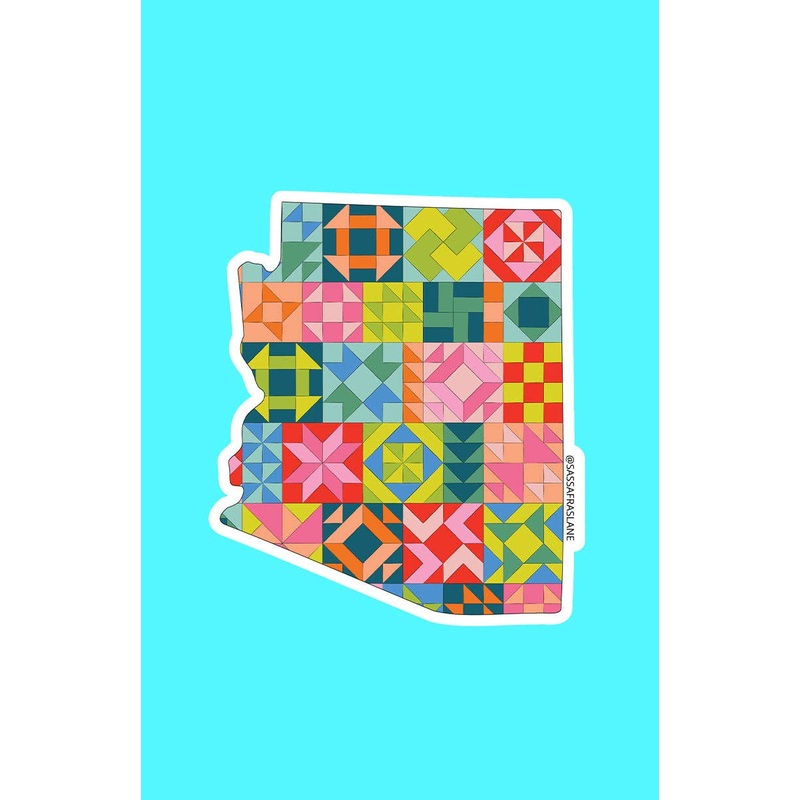 Gifts Arizona State Quilt Sticker