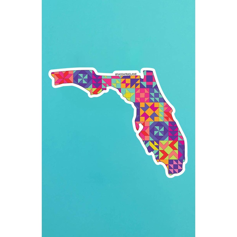 Gifts Florida State Quilt Sticker