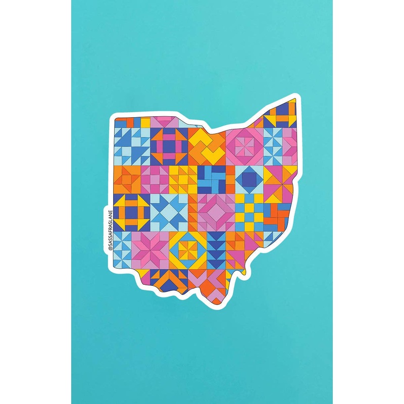 Gifts Ohio State Quilt Sticker