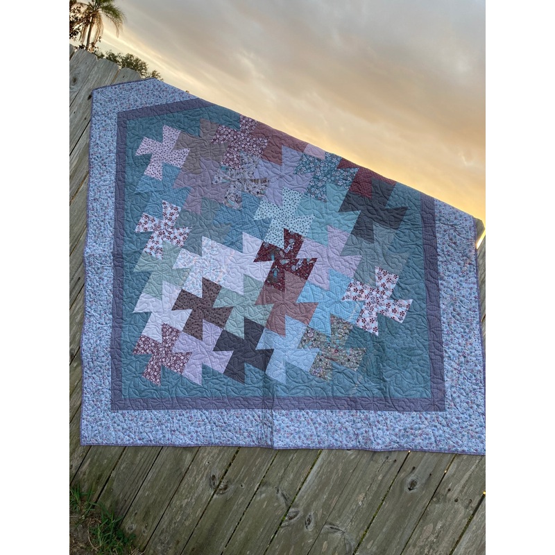 Twisted Dancing in the Blossom Quilt Kit