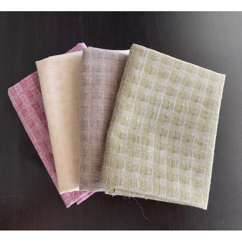 Yarn Dye bundle - Waffle Texture - Fat 1/4's (4pcs)