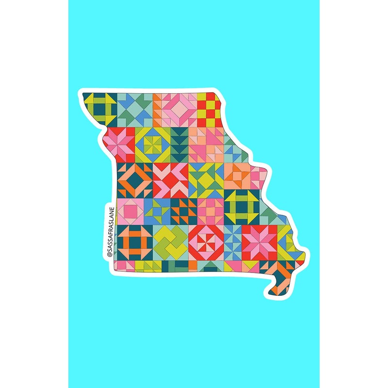 Gifts Missouri State Quilt Sticker