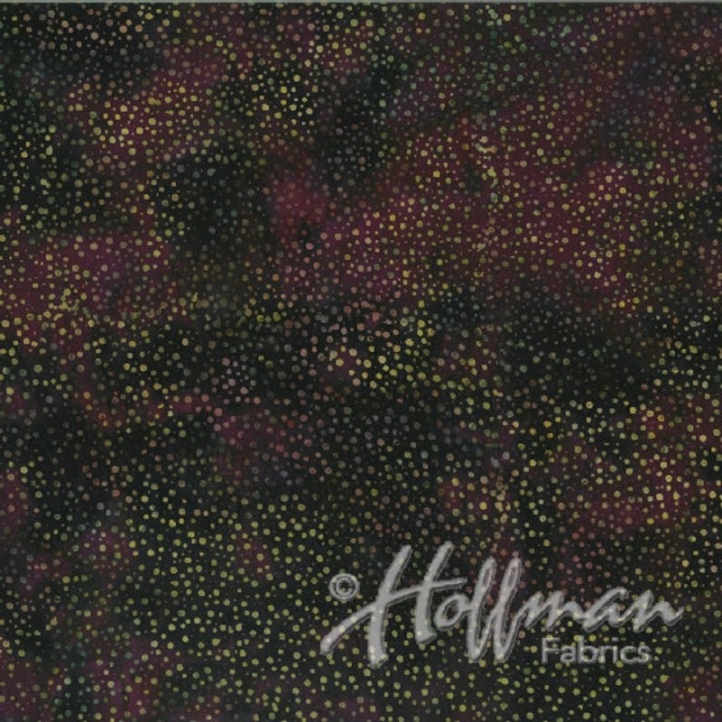 Fabric Hoffman Batik Dot Zinfandel 885-390-ZINFANDEL