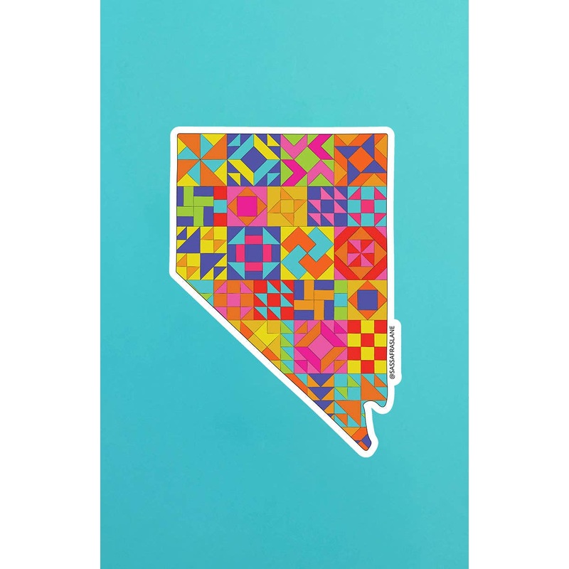 Gifts Nevada State Quilt Sticker