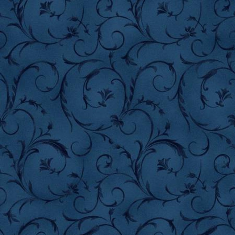 Fabric - Maywood Midnight Blue Beautiful Backing - 108in Wide Back- QB100M-NJ