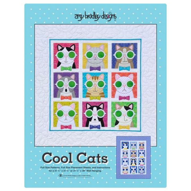 Pattern Amy Bradley Designs Cool Cats - DIGITAL DOWNLOAD