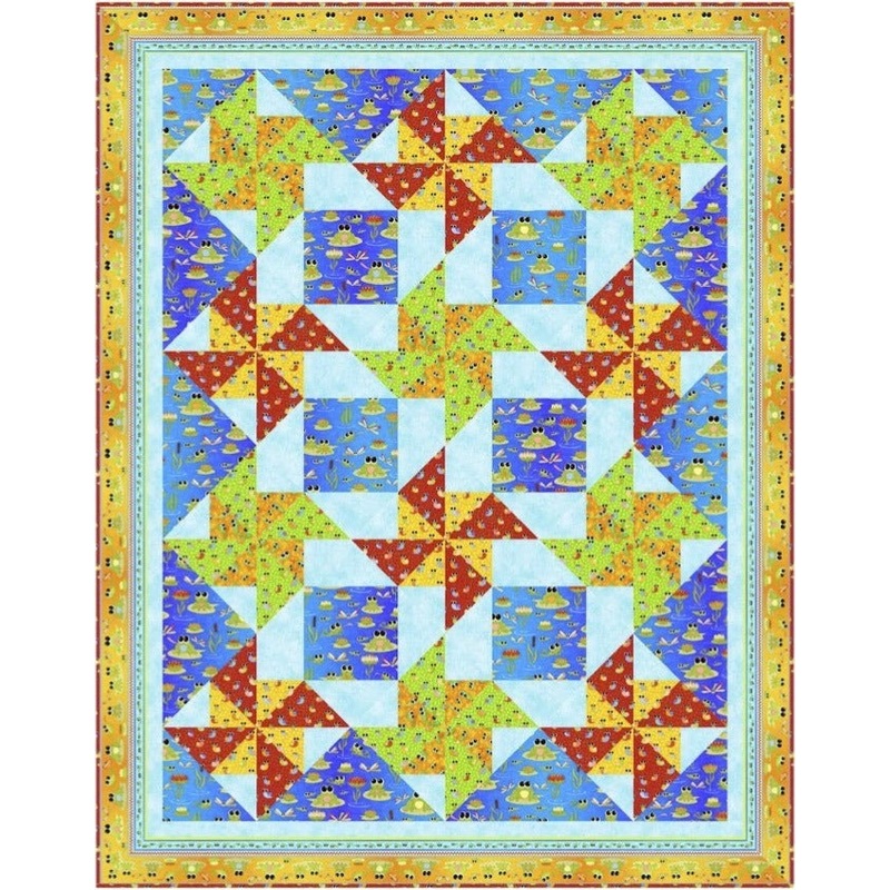 Pattern Pine Tree Country Quilts - At The Pond PT1938 - DIGITAL DOWNLOAD