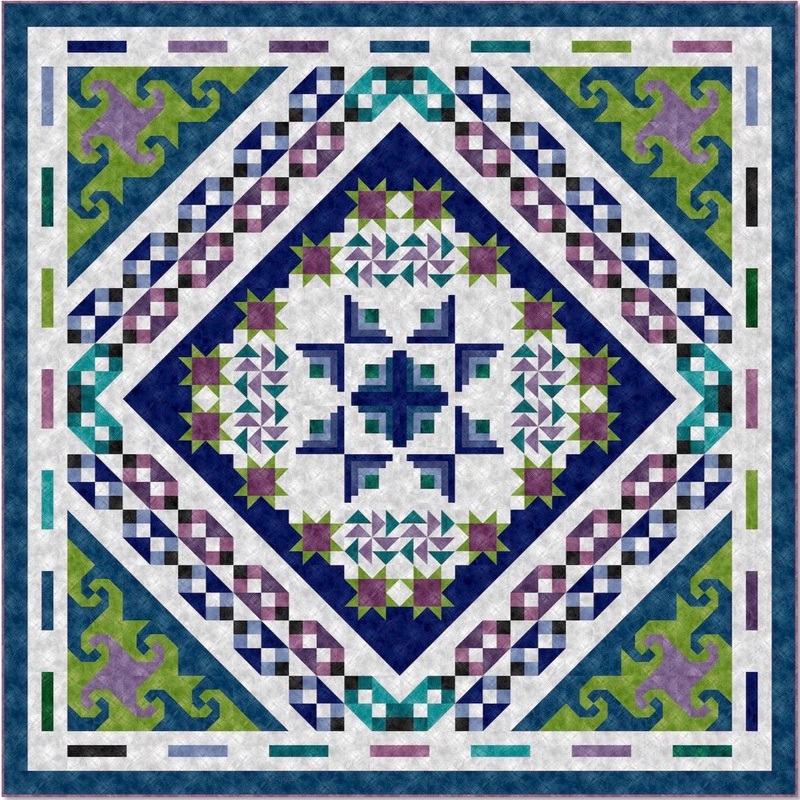 Pattern Pine Tree Country Quilts - Dreaming of Tuscany PT2028 - DIGITAL DOWNLOAD