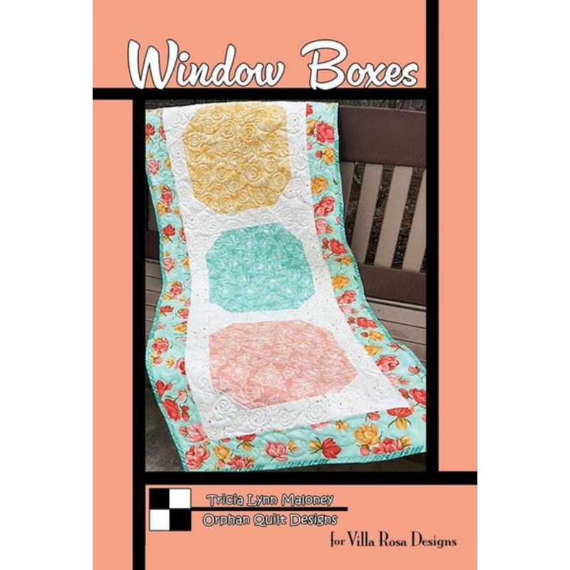 Pattern Villa Rosa - Window Boxes Runner VRDOQ117 - DIGITAL DOWNLOAD