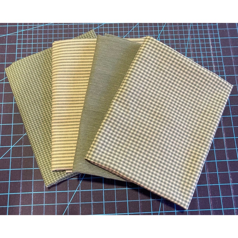 Yarn Dye Nikko Green bundle - Fat 1/4's (4pcs)