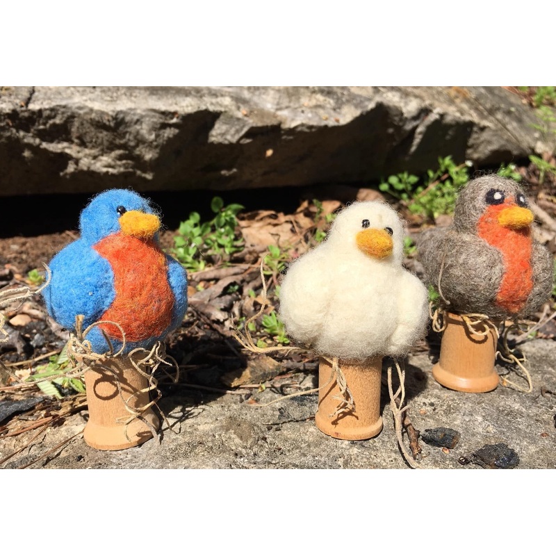 Needle Felted Birds