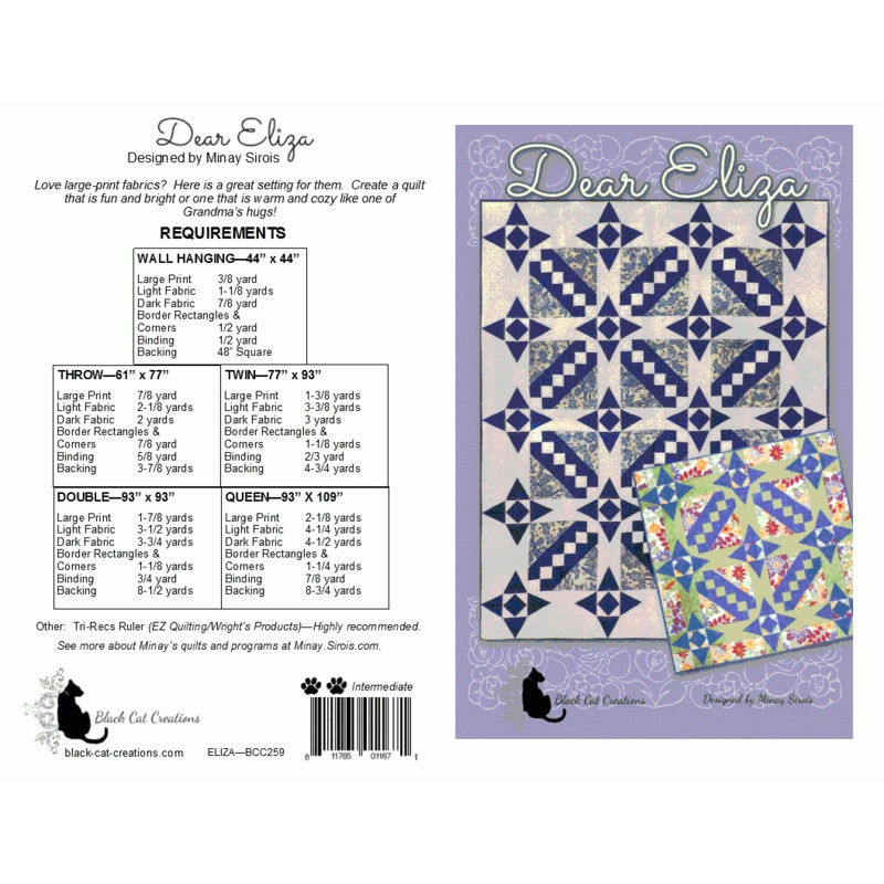Pattern Black Cat Creations - Dear Eliza Quilt BCC259 - DIGITAL DOWNLOAD