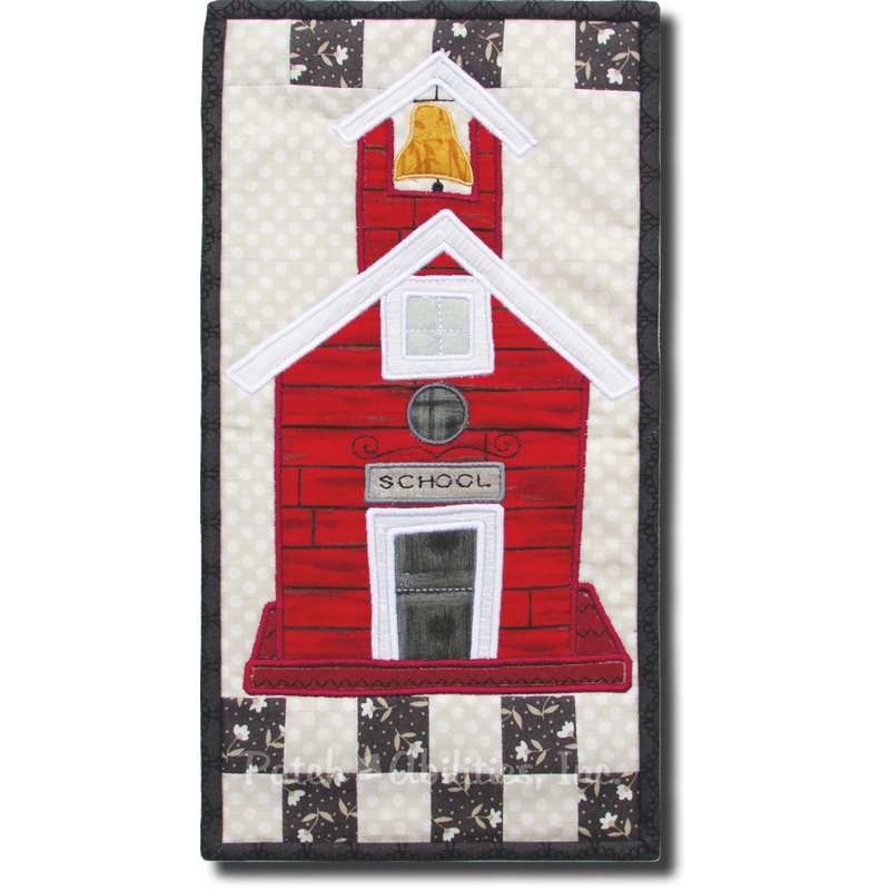 Pattern Patch-Abilities - Schoolhouse Birdhouse Machine Embroidery P277-ME DIGITAL DOWNLOAD