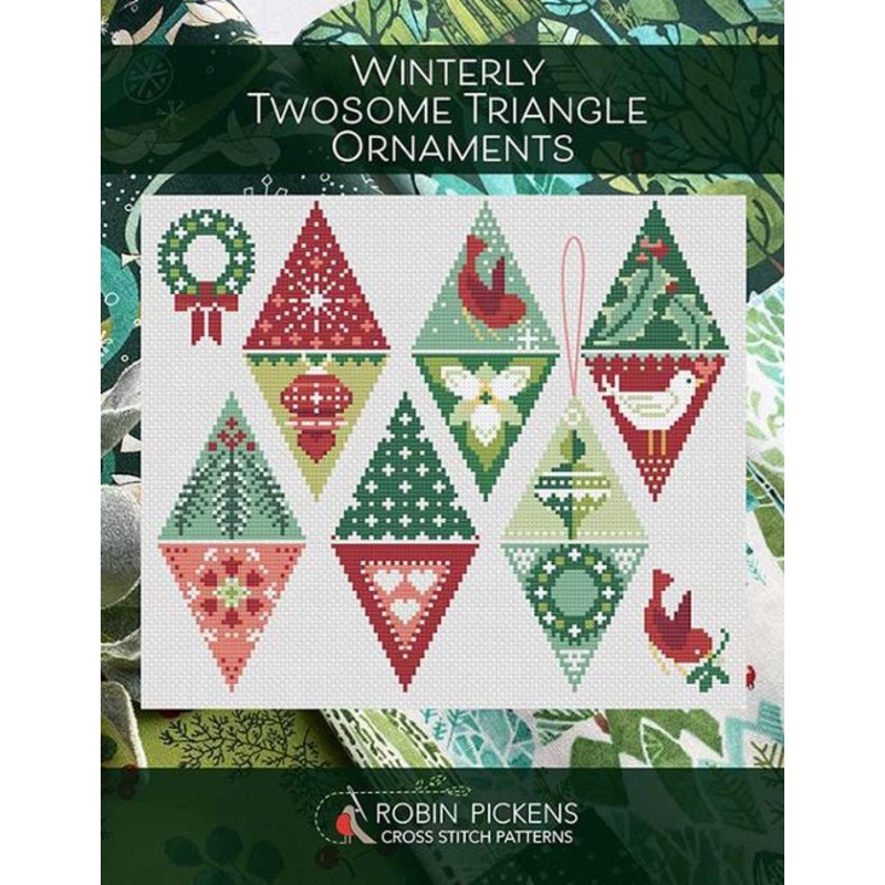 Winterly Twosome Triangle Ornaments