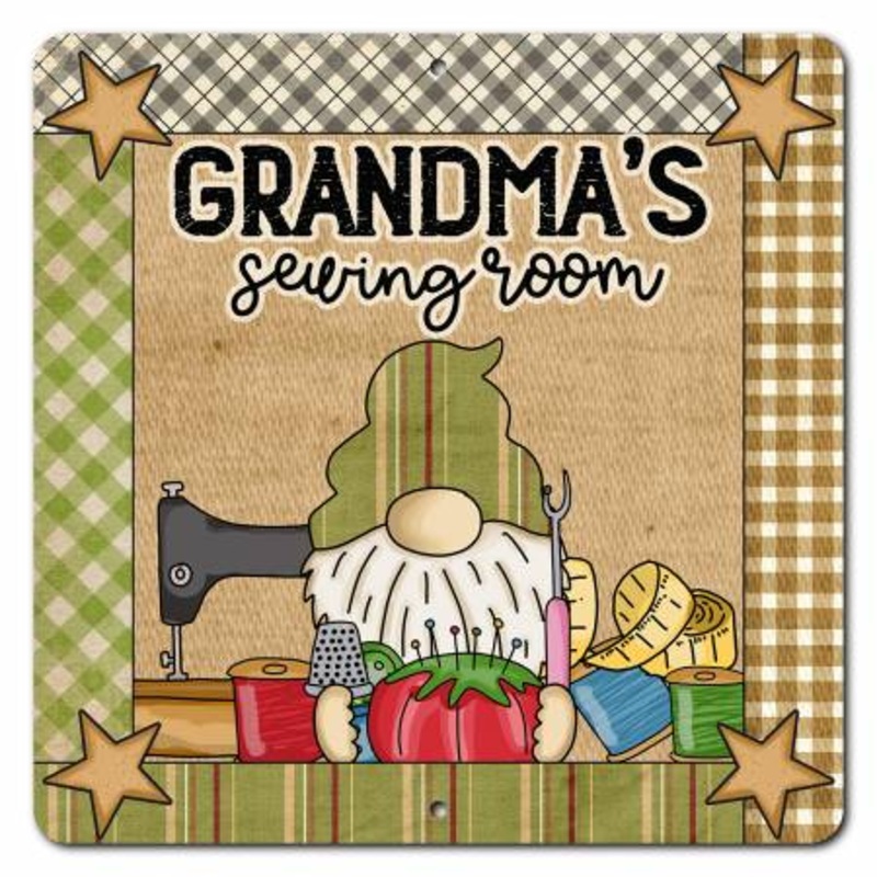 Gift - Aluminum Sign - Grandma's Sewing Room