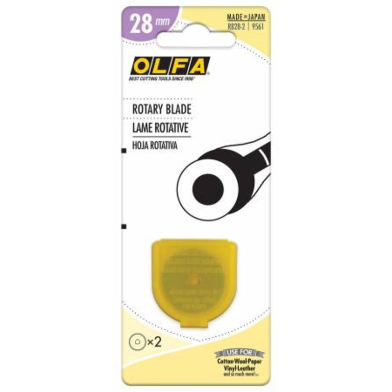 Notions Olfa Rotary Blade 28 mm 2pk