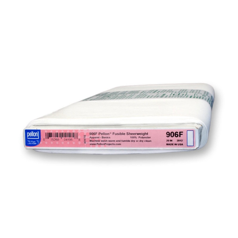 Notions Pellon Interfacing - Lightweight Fusible 20in - 906FP-WHT