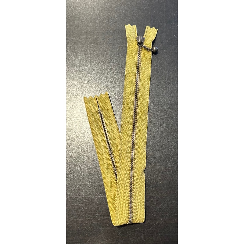 11 1/2 Antique Gold Zipper