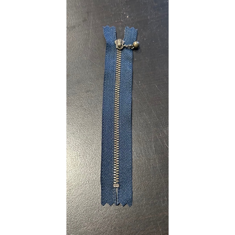 4 1/2 Navy Blue Zipper