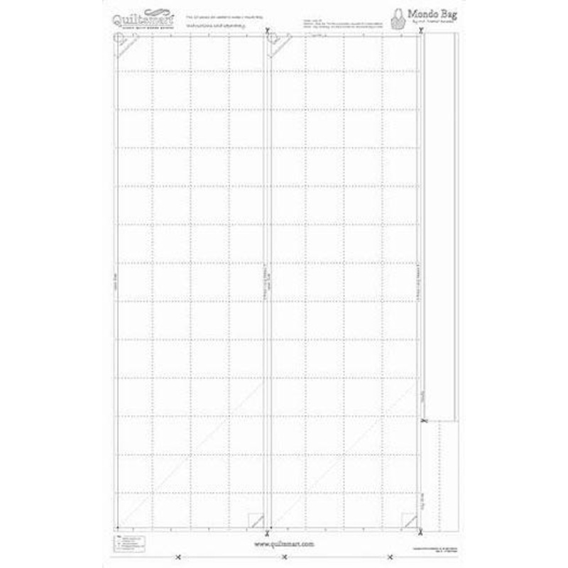 Quiltsmart Mondo Page printed fusible interfacing panel