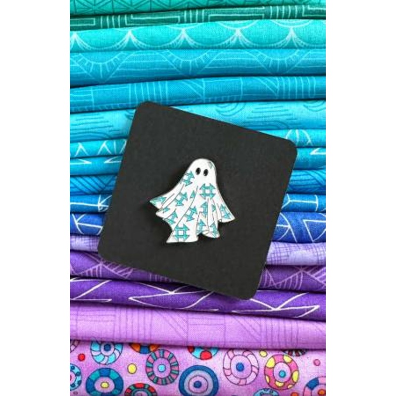 Gifts - Enamel Pin Quilt Ghost Light Blue -  SASSPIN-GHOST