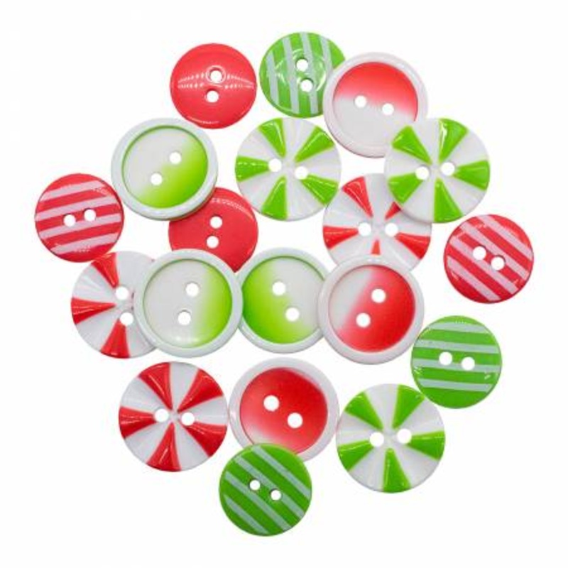 Notions Colors of Christmas Buttons - BG4840