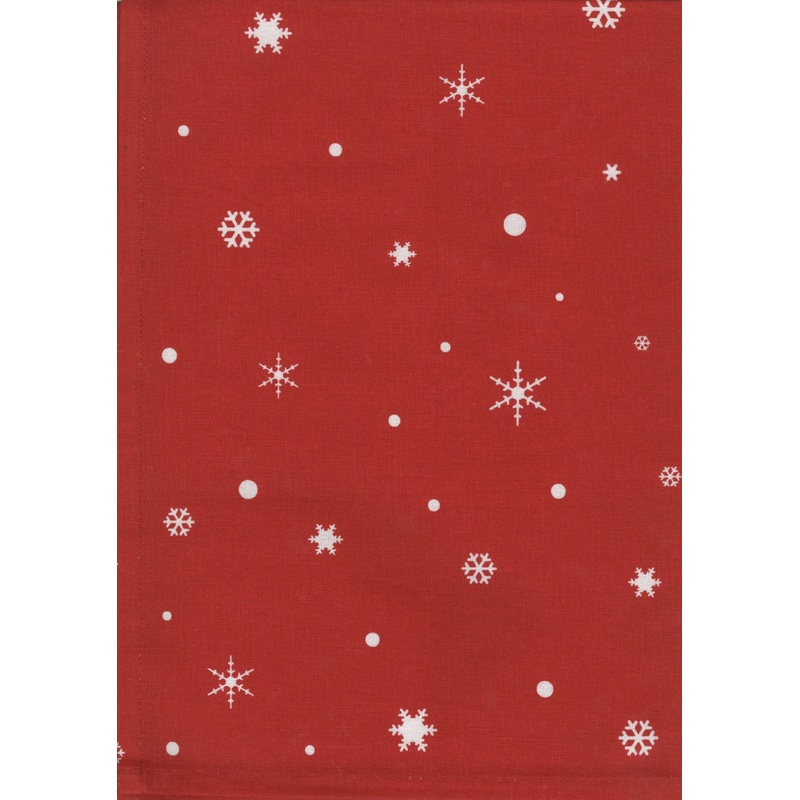 Notions - Snowflake Tea Towel Bright Red 400-110